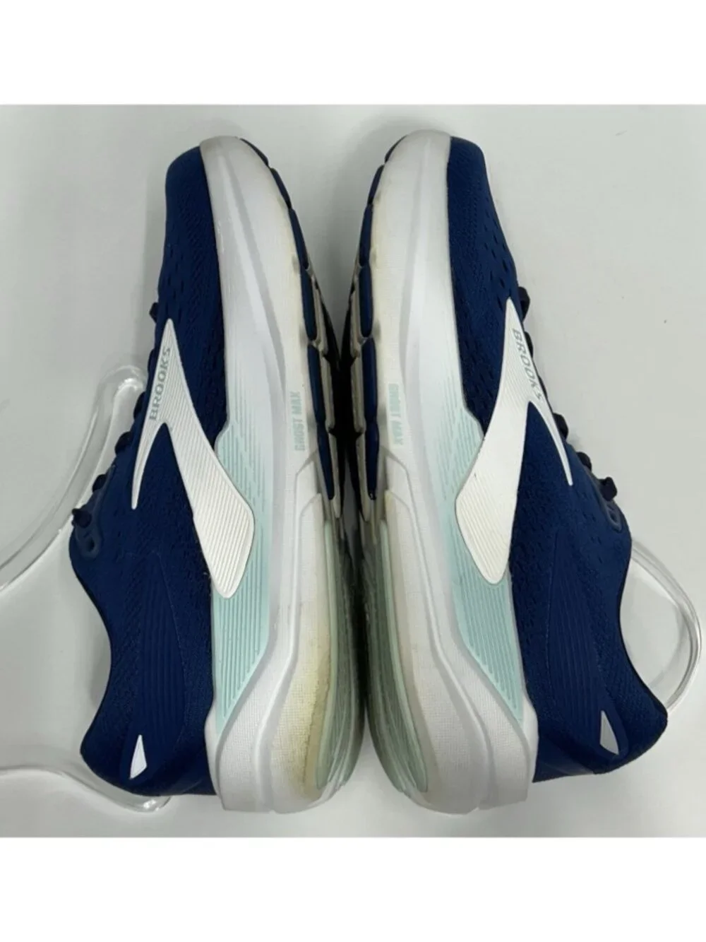 Brooks GHOST MAX 3 Shoes Womens 12 Navy Peacock Blue Walking Sneakers EXC
